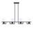 Yufan 4 - Light Matte Black Kitchen Island Pendant