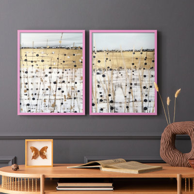 ABSTRACT Series CMXII - Reproduction encadrée de qualité supérieure - prête à être accrochée - aucun clou requis - aucun clou requis
