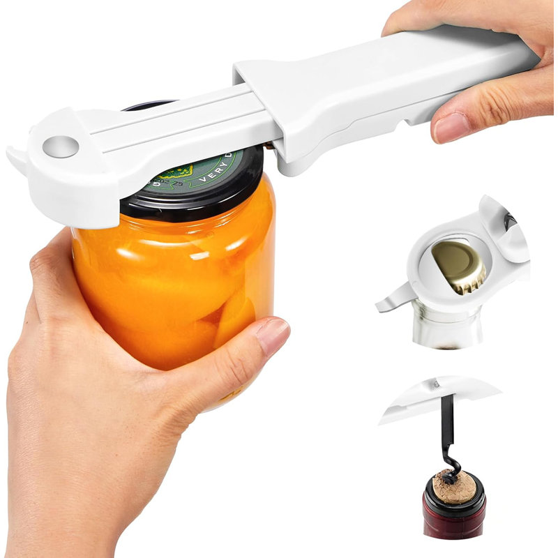 7-in-1 Jar & Bottle Opener White