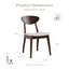 Chaises d'appoint en bois massif Rozella-107291017