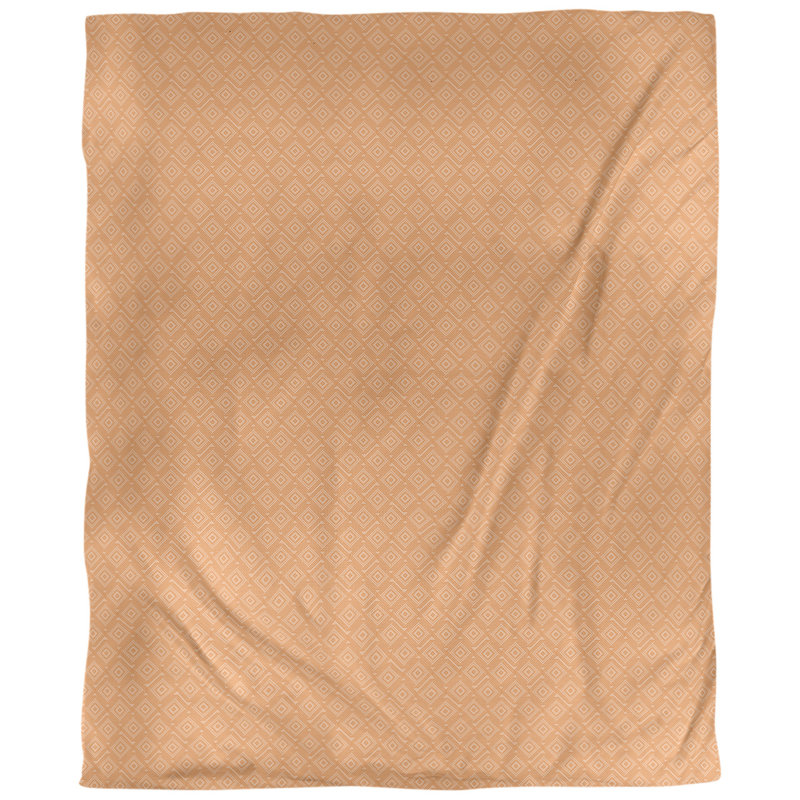 Tissu de labyrinthe carré, Orange, L 54 po x l 36 po, Lin huître palazzo