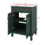 Meuble-lavabo 24 po avec lavabo en céramique, double porte-2025876681