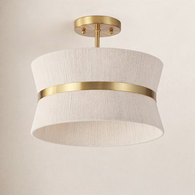 Abbington 2 Light Rope Flush Mount