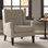 30" Wide Traditional Upholstered Button Tufted Wingback Accent Chair