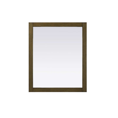 Noah Wooden Rectangle Mirror 42 x 36 in Honey Teak