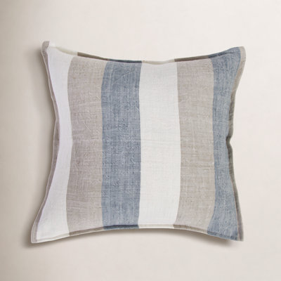 Monterey Striped Linen Throw Pillow