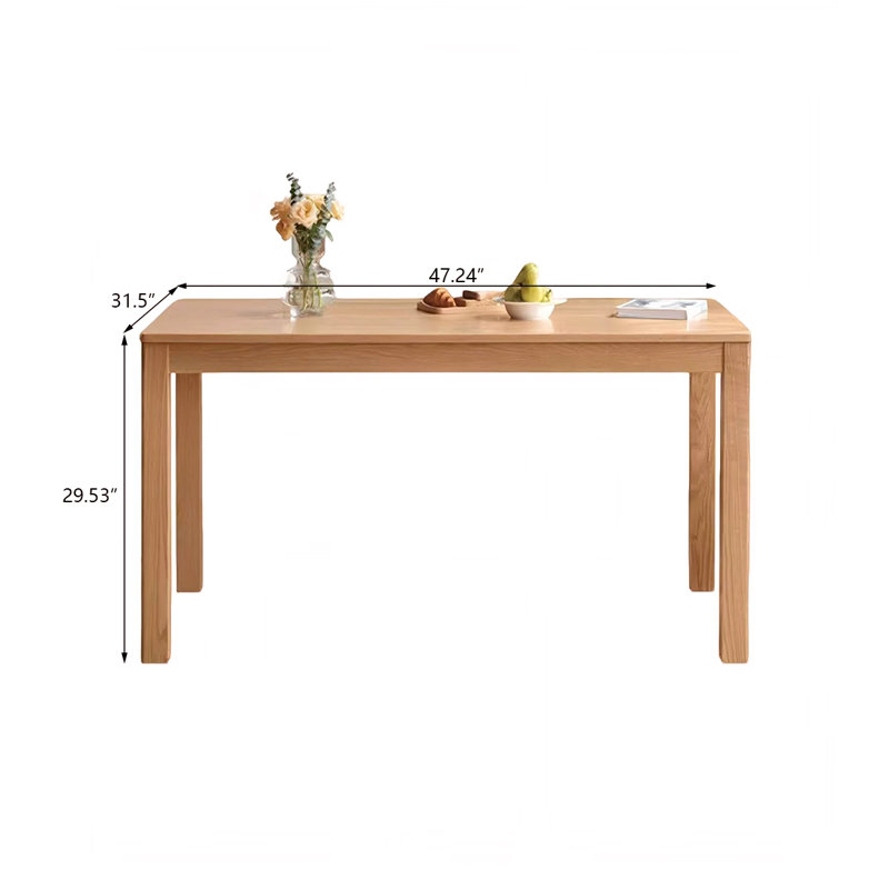 Table de salle à manger 47,24 po, H 29,53 po x L 47,24 po x l 31,50 po