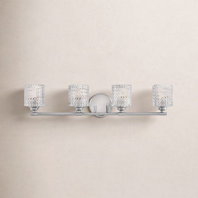 Adley 4 Light Frosted Dimmable Vanity Light