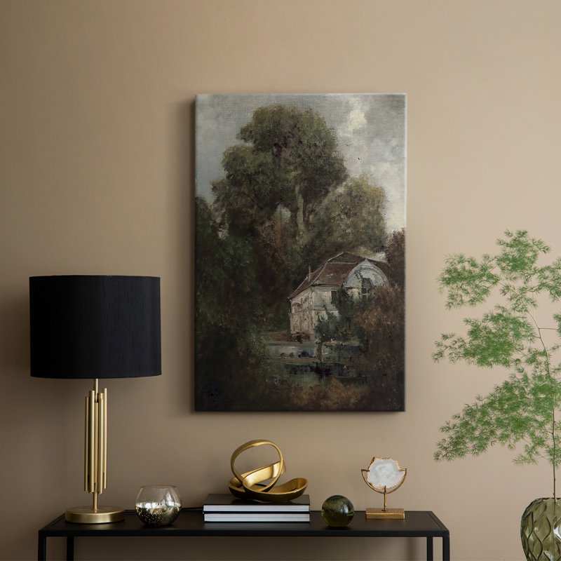 Paysage rétro CXCIV - galerie enveloppée Cavas, H 18 po x l 12 po