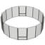 (4 panneaux de clôture) Clôture en métal facile à installer, clôture décorative idéale pour les clôtures de jardin pour chiens, clôture temporaire ou barrière de jardin pour animaux-111421268-122272947