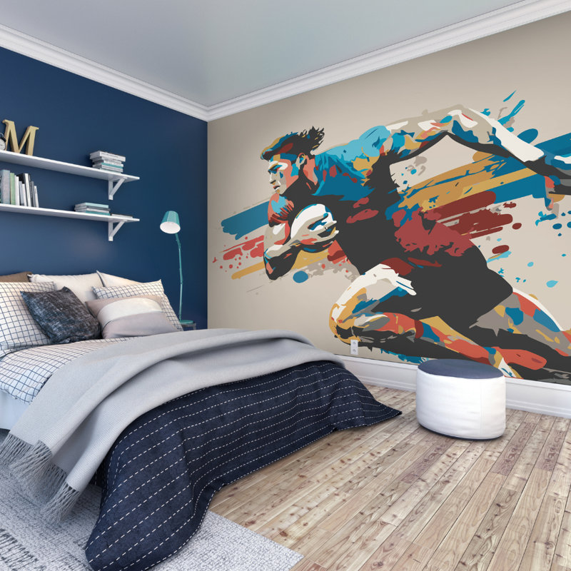 Yue Matte Wall Mural, 300cm L x 240cm W, Natural