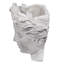 Petit vase mural en ciment 6,7 po x 5,5 po x 8,7 po Visage