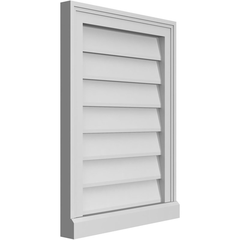 Cadre de seuil Brickmould, brun clair apprêté, H 24 po x l 18 po x P 2 po