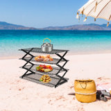 4 Tiers Foldable Baking Cooling Rack Grilling Drying Rack