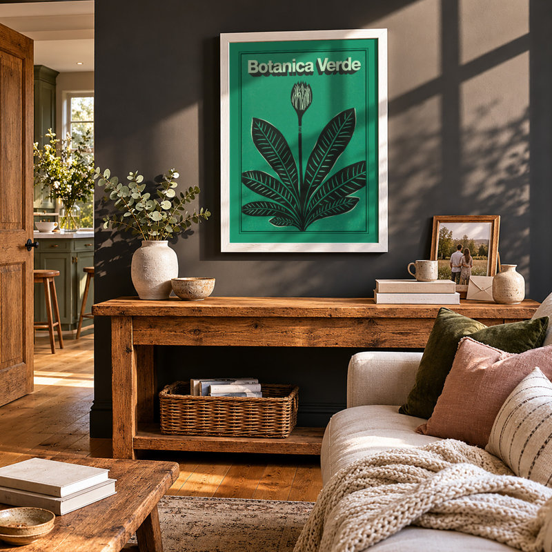 Botanica Verde Botanical - Print, A3 - 42.0 x 29.7 cm, White
