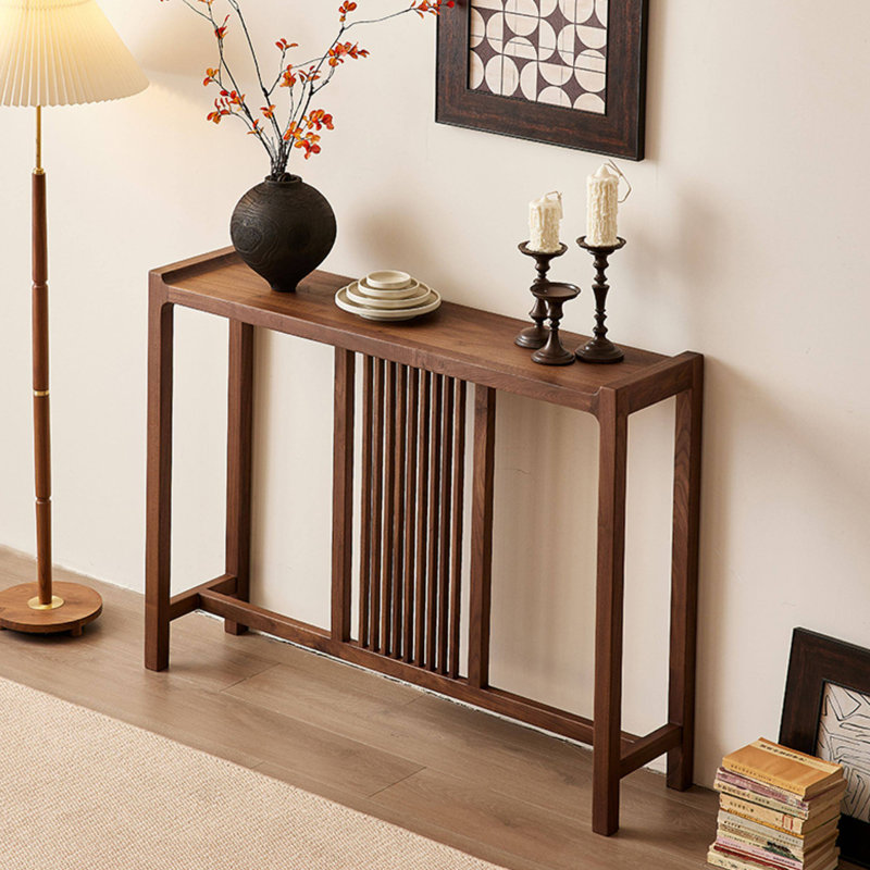 Console simple de style chinois moderne, H 35,4 po x l 39,4 po x P 11,8 po