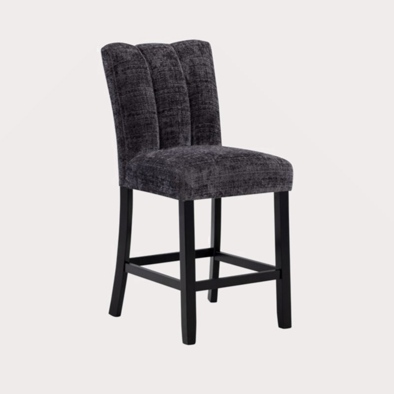 Ensemble de 2 tabourets de bar Magy Dark Grey
