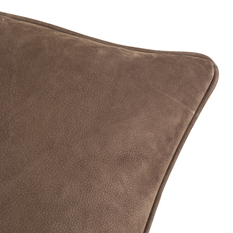 Olsen Pillow-Nubuck Cigar, Cognac, Square 24"