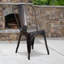 Commercial GradeMetal Indoor-Outdoor Stackable Chair-984495321