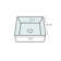 Elavo White Ceramic Square Drop-in Bathroom Sink with Overflow
