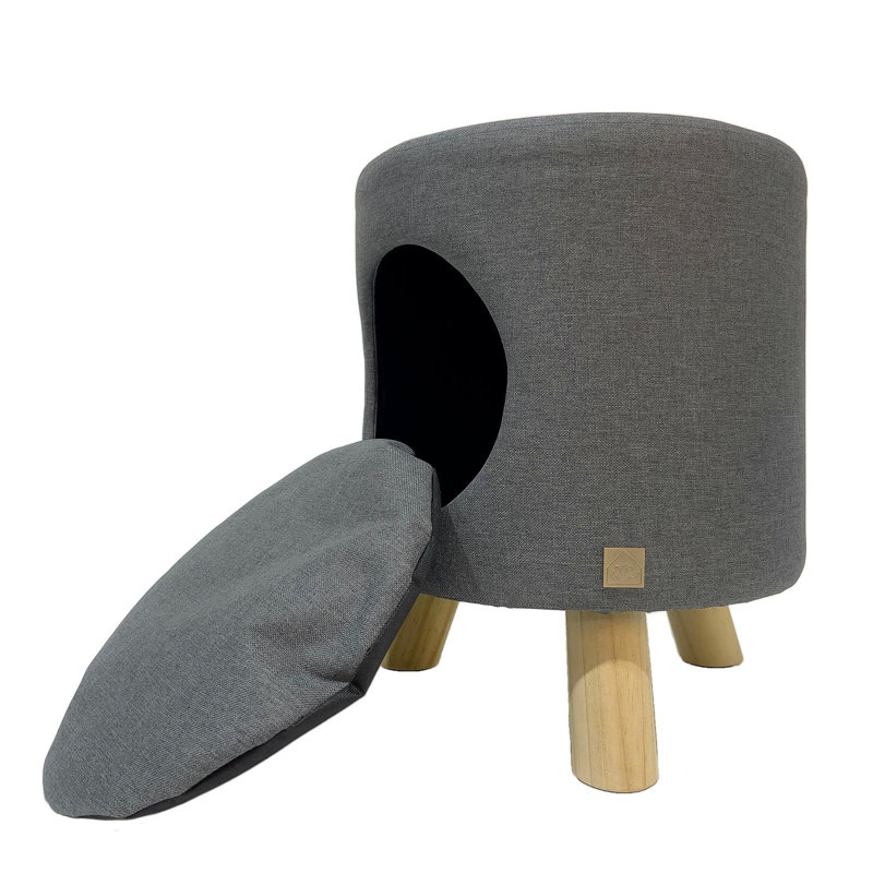 Wallie Pet Stool, Dark Grey, Dark Gray