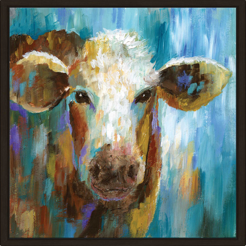 LuLu Belle by Nan - Print, 21.5" H x 21.5" W x 2" D, Espresso Floater Frame