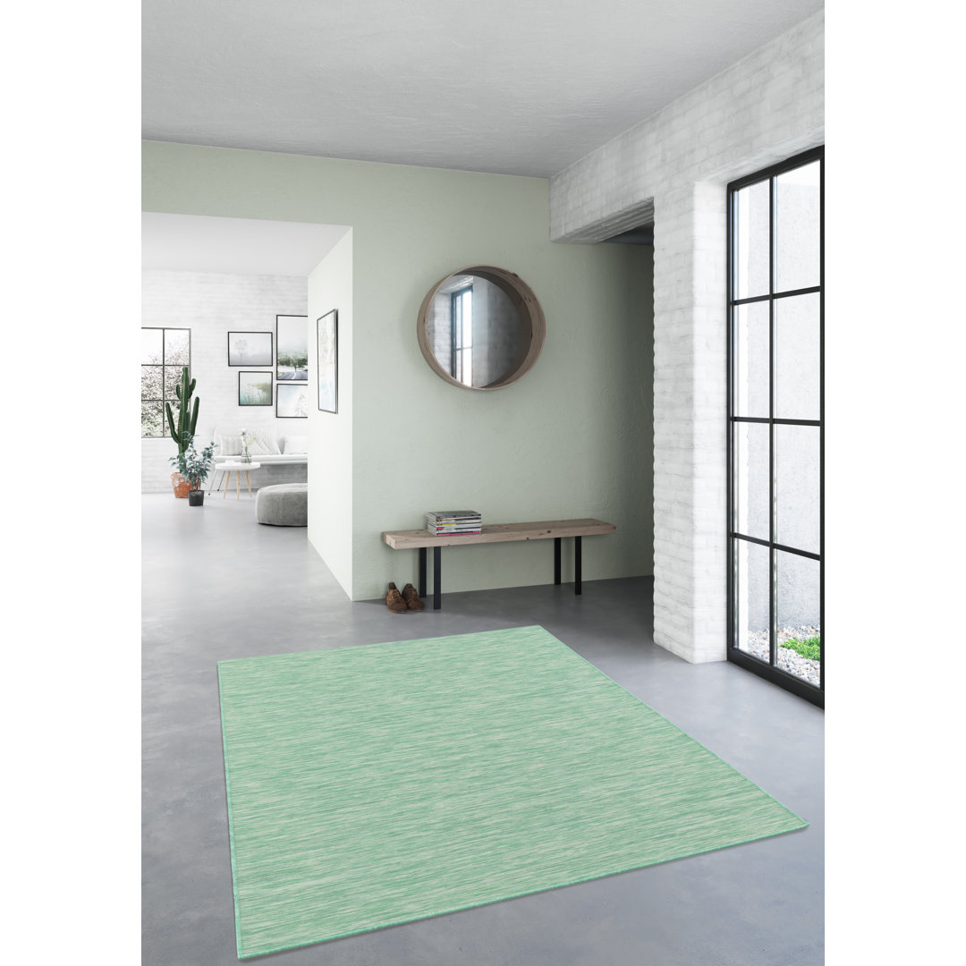 Tilly-Mae Flatweave Green Rug