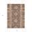 3' X 5' Brown Geometric Washable Indoor Outdoor Area Rug