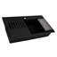 33.87'' L Drop-In Double Bowl Granite Kitchen Sink-2007693978