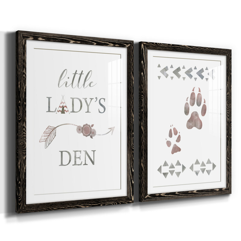 Little Lady Den Arrow - 2 pièces, H 31,5 po x l 47 po x P 1,5 po, Blanc, H 31,5 po x l 47 po x P 1,5 po