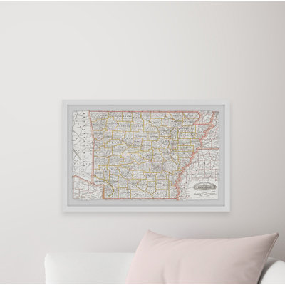 Contour de l'Arkansas - cadre photo, impression sur papier