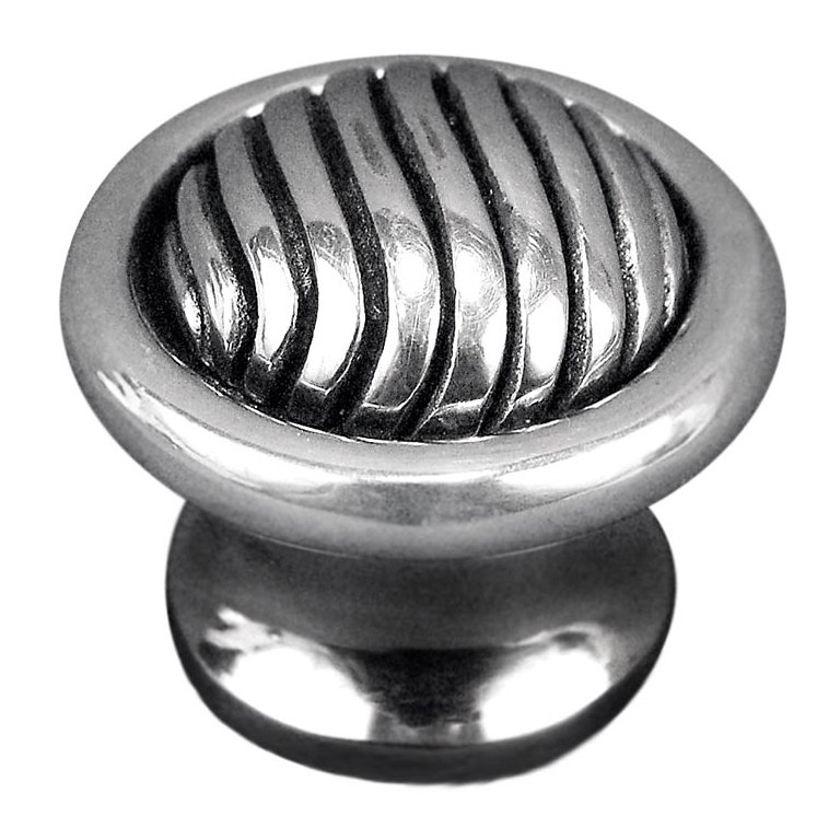 Poignée champignon de diamètre 7/8 po Sanzio, Argent antique