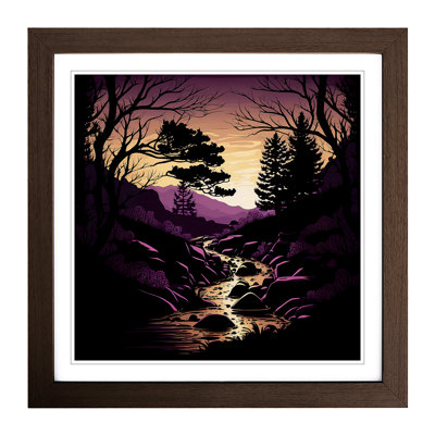 Stream Silhouette - Framed Print