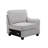 Leo 125" Light Gray Linen 7Pc Modular L-Shape Sectional Sofa And Ottoman-33931447