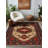 Jateen Collection Digital Print Cotton-Polyester Blend Red Beige Rug-238497041