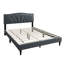 Grand lit plateforme en tissu d'ameublement en toile de jute-1493572527