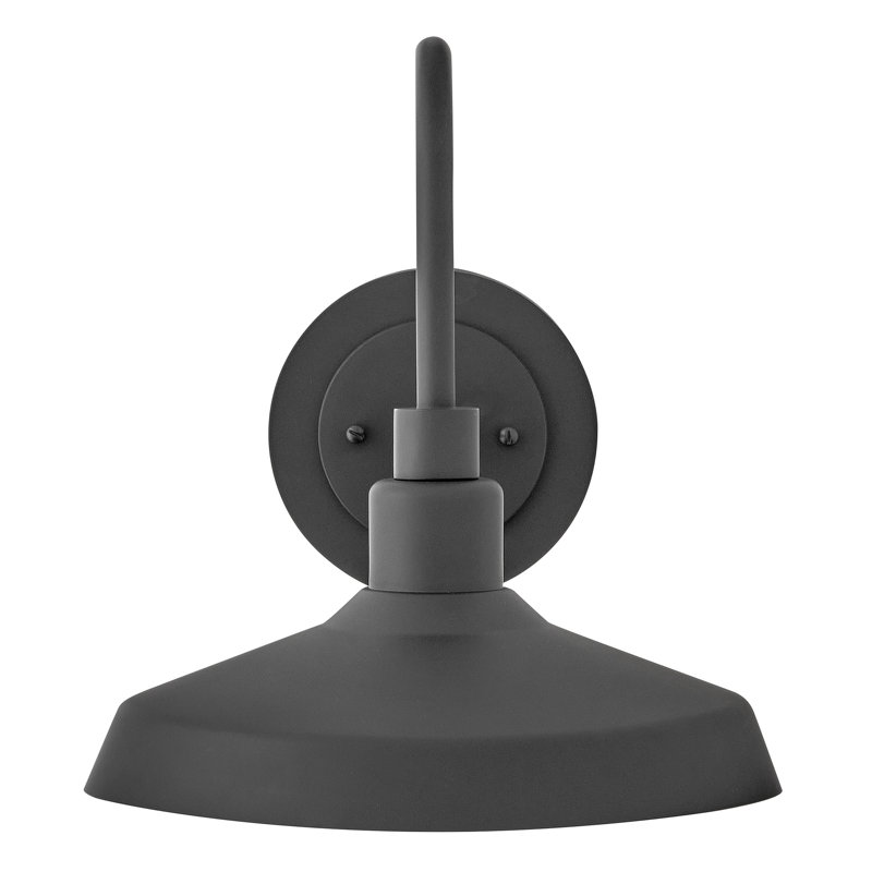 Hinkley Forge Medium Wall Mount Barn Light, Black, 13.25" H x 12" W x 13.25" D