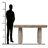Capri 87.4'' Solid Wood Console Table