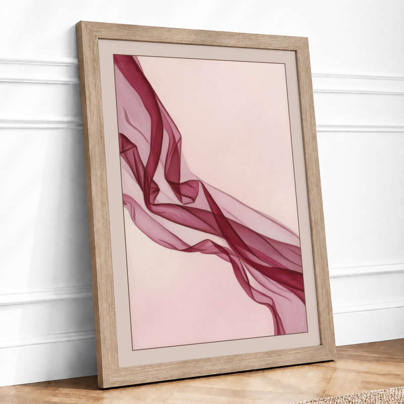 Flowing Ribbons Modern - Print, A1 - 84.1 x 59.4 cm, Oak