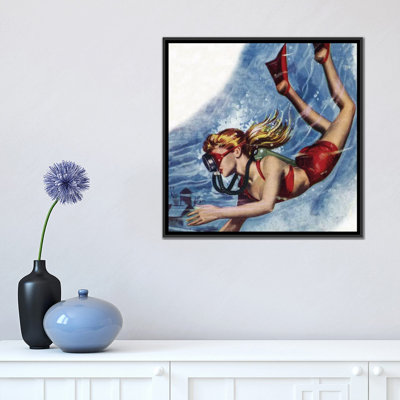 " Girl Snokerling " by Hemingway Design