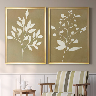 " Honey Botanical I " 2 - Pieces