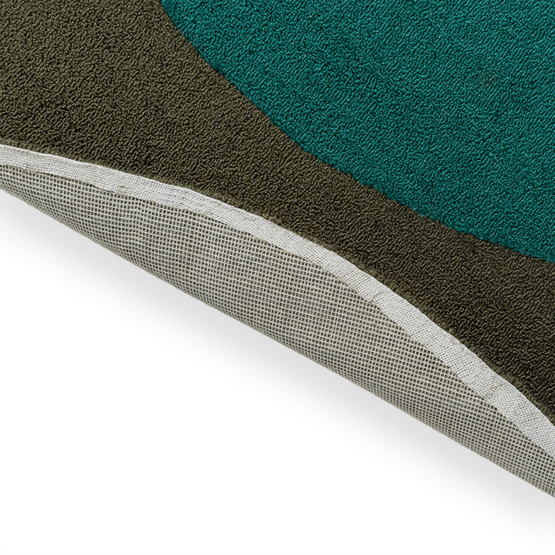 Habitat Festival Hand Tufted Area Rug in Aqua/Gray, Round 4'11"