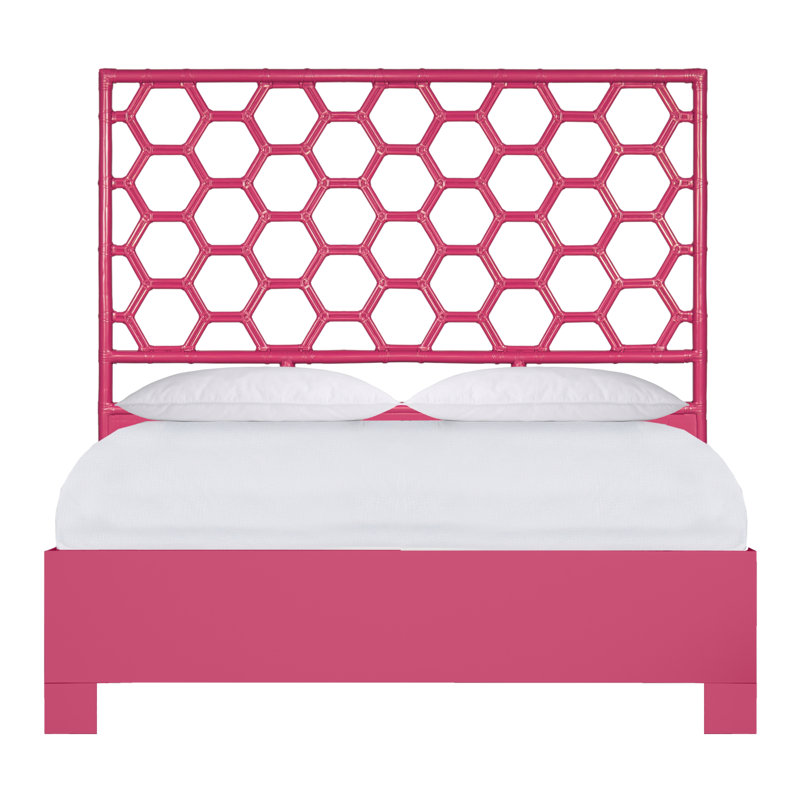 Honeycomb Bed, Hot Pink, Queen