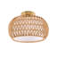 Rattan Semi Flush Mount