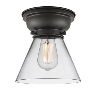 Aditi Cone 1 Light 8" Flush Mount