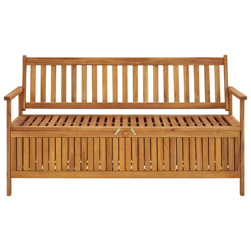 Bubba Solid Wood Outdoor Bench, 84cm H x 148cm W x 63cm D