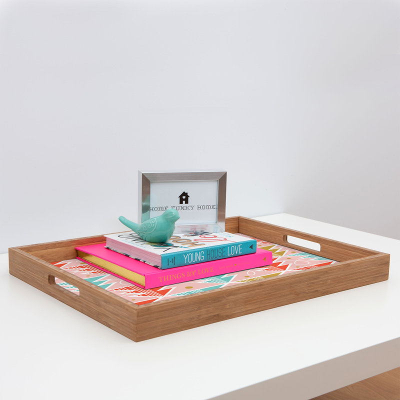 Wood Tray, 14" H x 18" W x 1.75" D
