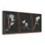 Orchidée sur ardoise I - ensemble de 3 peintures sur toile encadrées-246507836-246507825