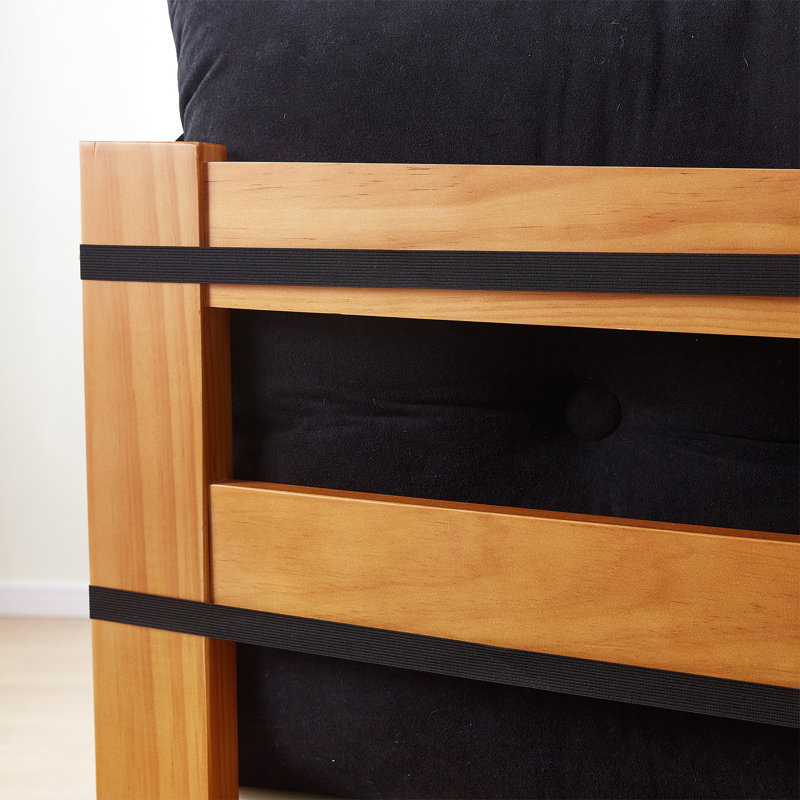 Tête de lit simple très moelleuse Rainha, Noir