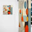 Panneau de rideau abstrait, motif occultant de style Mid-Century géométrique - Serendipity Abstract Mid-Century Geometrics I-720302047